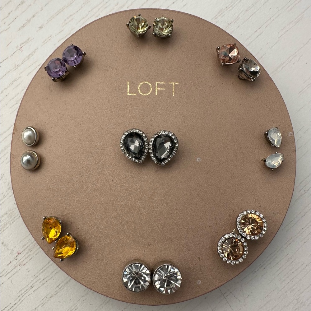 LOFT Multi-Color Stud Earring Set